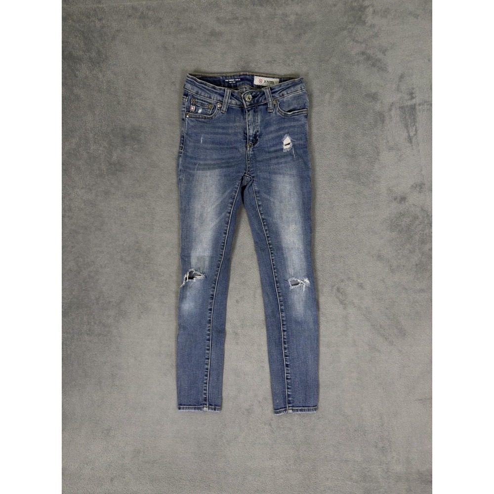 Adriano Goldschmied Jeans Girls 14 Blue Medium Wash Denim Twiggy Super Skinny